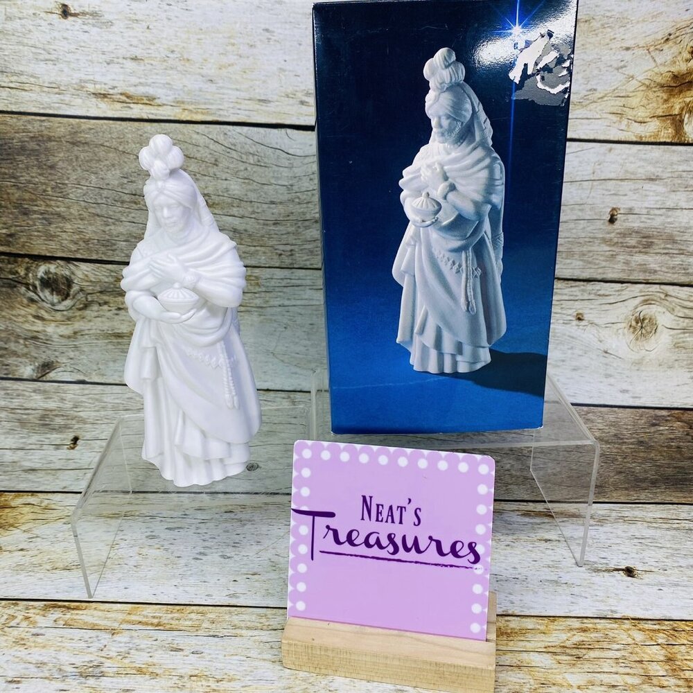 1982 Avon Nativity Collectibles THE MAGI KASPAR Porcelain 6.5" Figurine In Box
